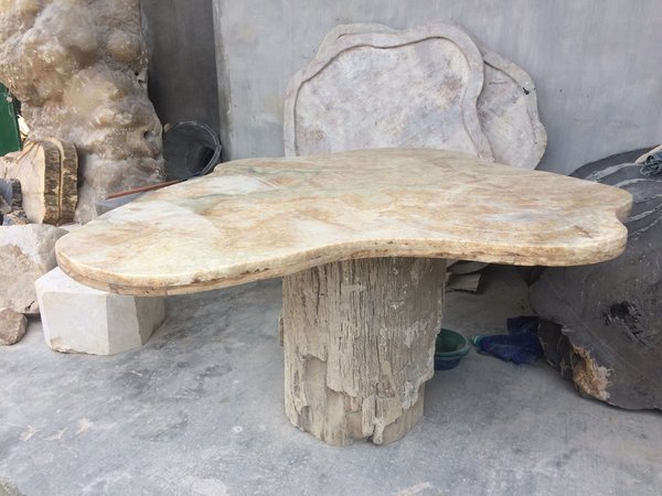 Tisch Onyx Marmor Tisch Esstisch Steintisch Naturstein Gartentisch Küchentisch Lounge