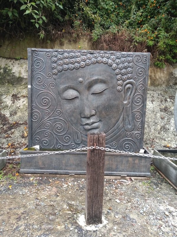 Brunnen Wasserspiel Buddha Gesicht Springbrunnen Wasserwand Wandschmuck Gartenbrunnen