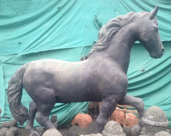 Skulptur Pferd Bronze Figur Pferde Bronzepferd Statue Pferdskulptur Tierstatue Deko Bronze