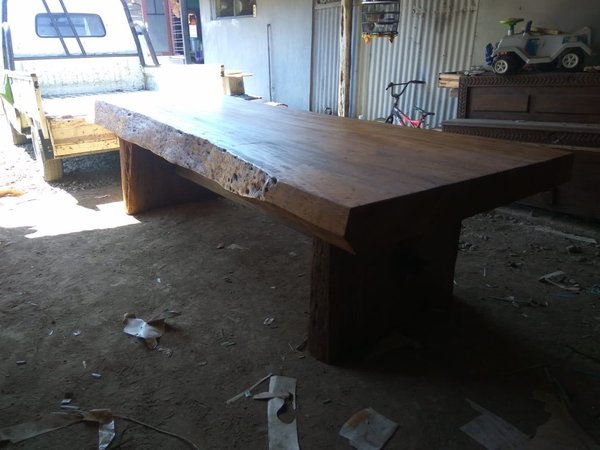 Tisch Baumscheibentisch Konferenztisch Gartentisch Holztisch Rittertafel Esstisch Putrana Holz