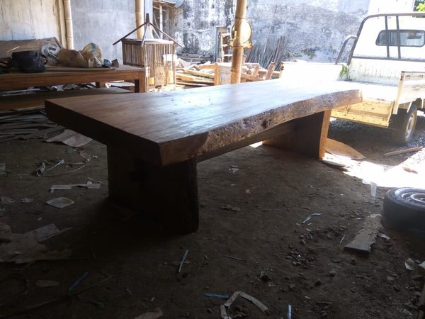 Tisch Baumscheibentisch Konferenztisch Gartentisch Holztisch Rittertafel Esstisch Putrana Holz