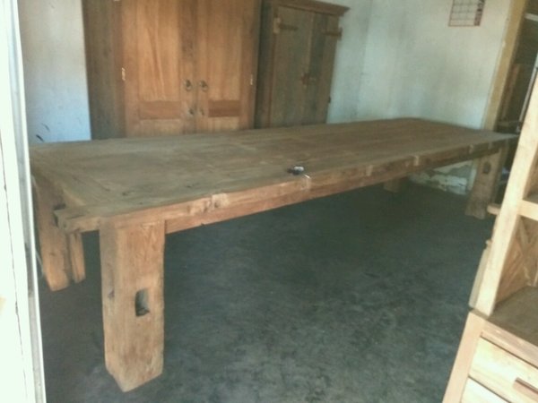 Esstisch Küchentisch Holztisch Teak Holz Gartentisch Teakholz Konferenztisch Ladentisch table