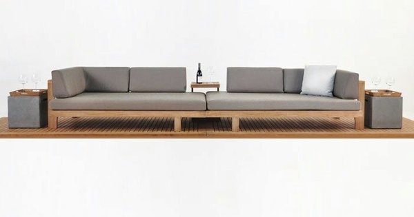 Sofa Couch Polstermöbel Lounge Liege Sitzmöbel Ottomane Tagesbett Liegeinsel Loungesofa