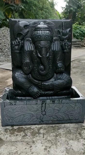 Ganesha Relief Brunnen Wasserspiel Springbrunnen Wasserwand Wandrelief Wand deco Wandschmuck